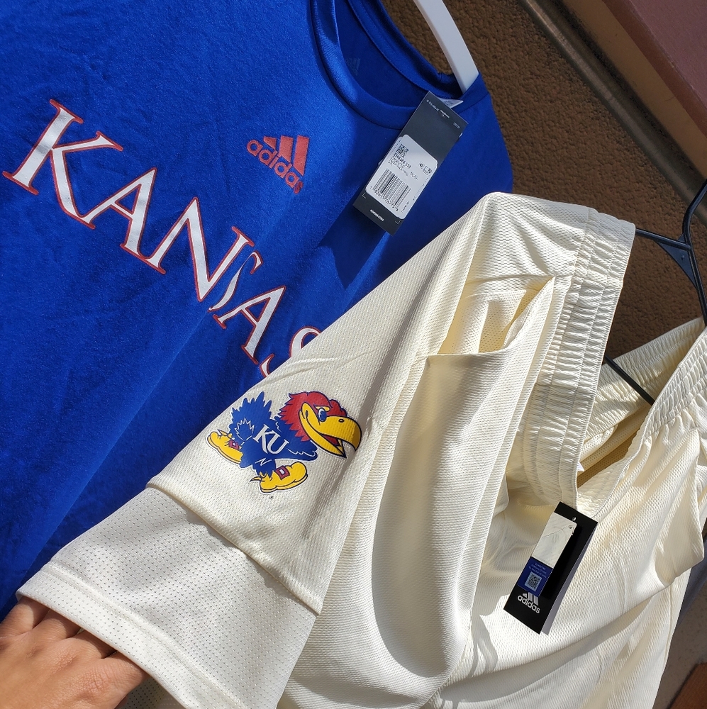 NWT - 2XL Kansas Jayhawks Adidas Fan Pack